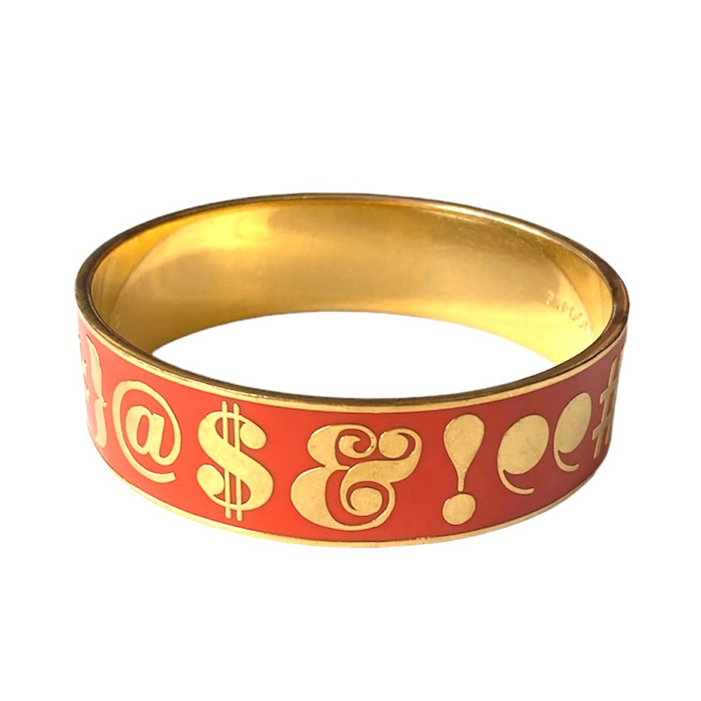 Rare Kate Spade “Pardon My French” Punctuation Bangle